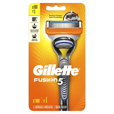 Gillette Fusion5 Men's Razor, Handle & 2 Blade (Best Men's Razor For Sensitive Skin)