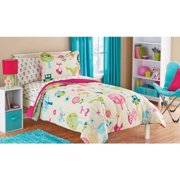 Owl Bedding White Pink Green And Blue Owl Bird Cute Kids Twin Bedding Set 5 Piece Bed