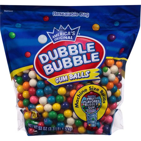 Dubble Bubble Assorted Fruit Flavored Gum Balls, 53 Oz. - Walmart.com