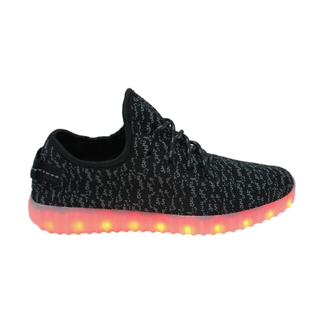 Galaxy LED Shoes Light Up USB Charging Low Top Knit Women's Sneakers (Best Low Top Shoes)