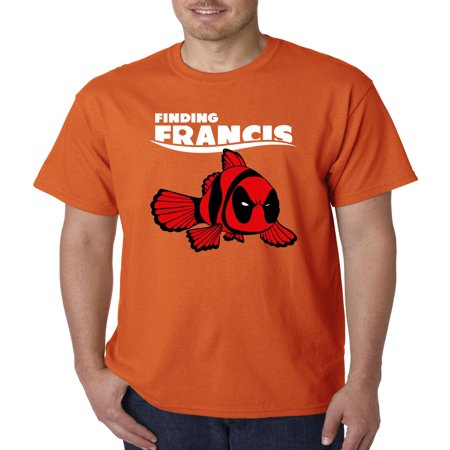770 - Unisex T-Shirt Finding Francis Deadpool Nemo Parody 2XL Orange