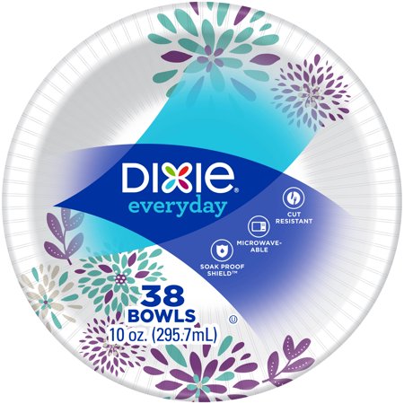 - Dixie Everyday Paper Bowls, 10 oz, 38 Count