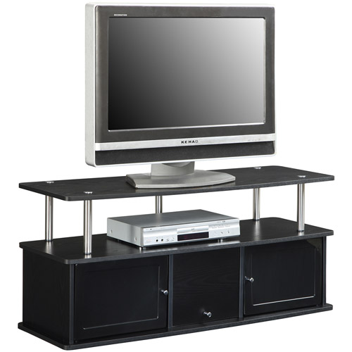 Convenience Concepts Designs2Go Cherry TV Stand with 3 Cabinets for TVs up to 50'', Multiple Colors