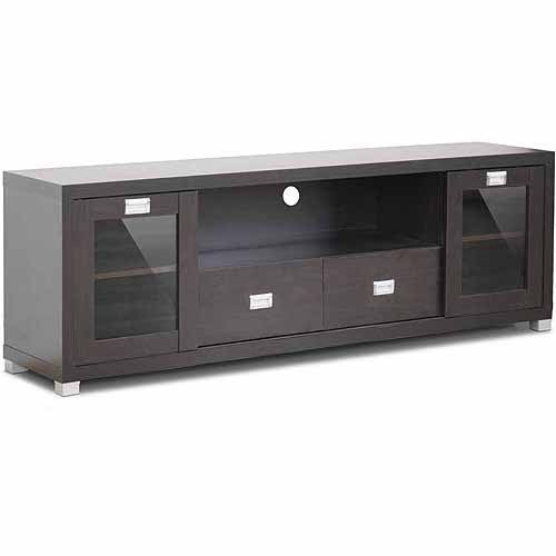 Wholesale Interiors Gosford Dark Brown Wood Modern TV Stand for TVs up to 69''