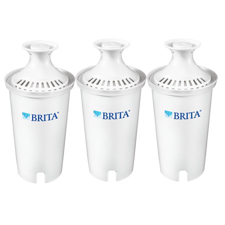 Brita Standard Water Filter, Standard Replacement Filters for Pitchers and Dispensers, BPA Free - 3 ct