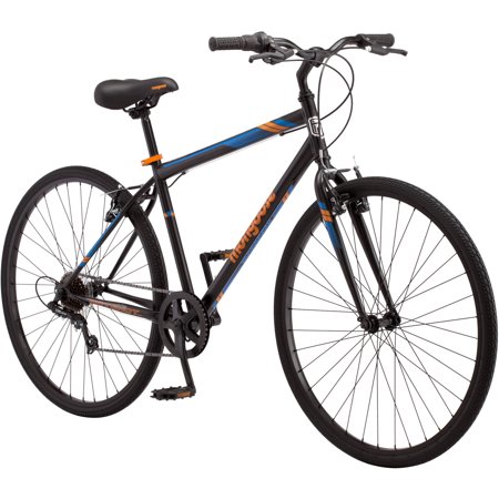 700C Mongoose Hotshot Men's Bike, Black / Orange (Best Pit Bike For Adults)