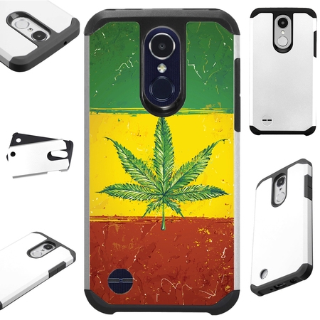 Compatible LG Aristo 3 (2019) | K9s (2019) | Fortune 3 | Zone 5 | Risio 4 Case Hybrid TPU Fusion Phone Cover (Best Weed Subscription Box 2019)