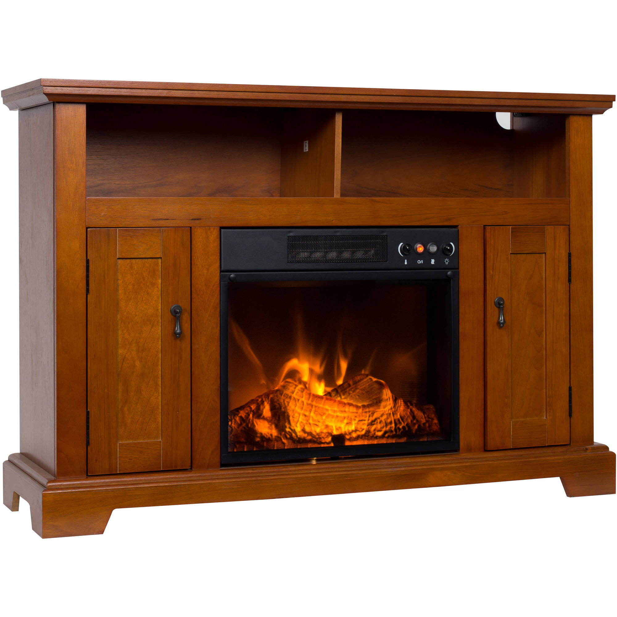 Décor Flame Provence 48'' Media Fireplace, for TVs up to 55'', Walnut