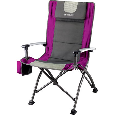Ozark Trail Folding High Back Chair with Head Rest,
