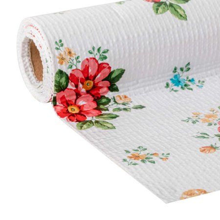 Floral Adhesive - The Pioneer Woman Non-adhesive Shelf Liner - Vintage Floral, 20 in. x 6 ft., 2 pack