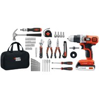 BLACK+DECKER 20-Volt MAX* Lithium-Ion Drill-Driver And 66-Piece Project Kit, LDX120PK