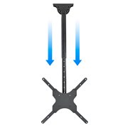 Tv Ceiling Mounts Mount Factory Universal Tilt And Swivel Ceiling Tv Bracket With Adjule Pole Height Fits Most