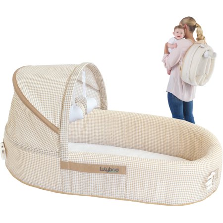 - LulyBoo Baby Lounge To Go Travel Bed, Beige
