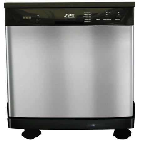 Sunpentown 18" Portable Energy Star Dishwasher in Stainless Steel