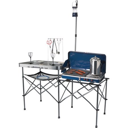 Ozark Trail Deluxe Portable Camp Kitchen Table And Grill Stand Ozark Trail Deluxe Portable Camp Kitchen Table And Grill Stand
