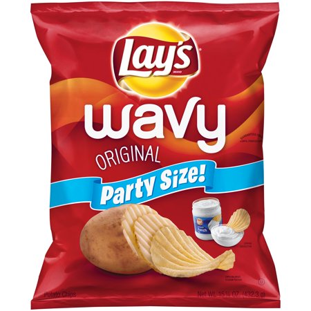 Lay's Wavy Original Potato Chips, 15.25 Oz. (Best Hot Potato Chips)