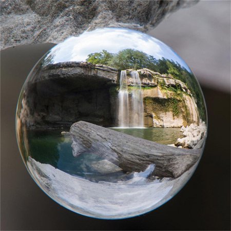 Pure Quartz Crystal Ball 40-120mm Clear Crystal Photography Lens Ball Miniature Ornaments Art Decor Quartz Prop for Feng Shui/Divination or Wedding Decoration ()