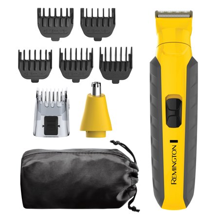Remington Virtually Indestructible All-in-One Grooming Kit, Yellow/Black, (Best Remington Beard Trimmer)