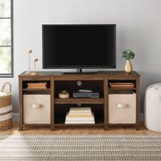 Tall Tv Stands For Bedroom Mainstays Parson Cubby Tv Stand For Tvs Up To 50 Multiple Finishes