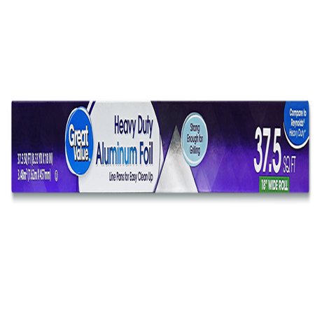 Great Value Heavy Duty Aluminum Foil, 37.5 sq ft - Walmart.com