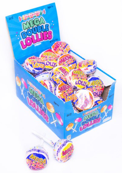 Mega Double Lollies, Box, 26 Oz, 24 Ct - Walmart.com