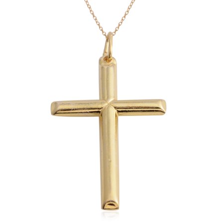- 925 Sterling Silver Cross Chain Pendant Necklace Jewelry Gift for Women 18