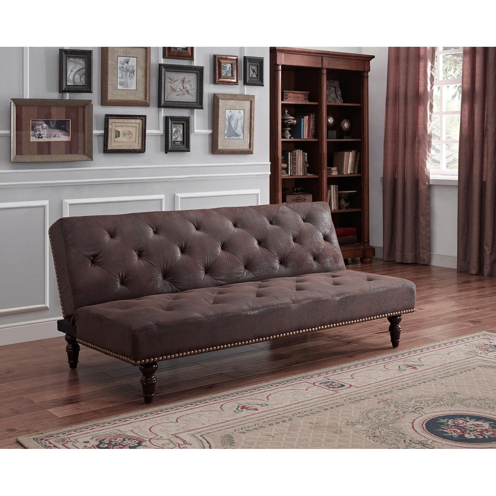 Charleston Vintage Futon, Brown