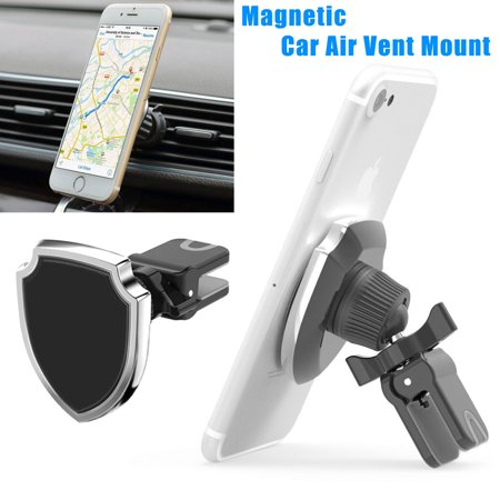 Car Phone Holder, TSV Magnetic Car Mount Phone Holder for Air Vent Cell Phone Holder Removable for iPhone XS X 8 7 6 6S Plus 5S 5, Samsung Galaxy S8, Google Pixe, LG, HTC, GPS Devices, Stable,