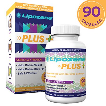 Lipozene Plus Garcinia Cambogia Extract & Forskolin Diet Pills, 90 (Best Garcinia Cambogia Supplement For Weight Loss)