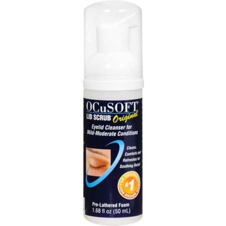 OCuSOFT Lid Scrub Foaming Eyelid Cleanser 50 mL (Best Eyelid Eczema Treatment Yet)