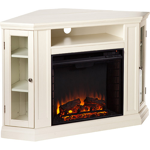 Southern Enterprises Silverado Convertible Media Electric Fireplace, Ivory