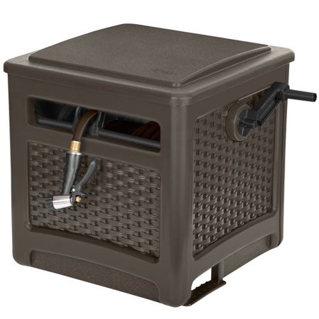 Suncast Hose Reel Cart - Suncast Wicker Smart Trak - Java
