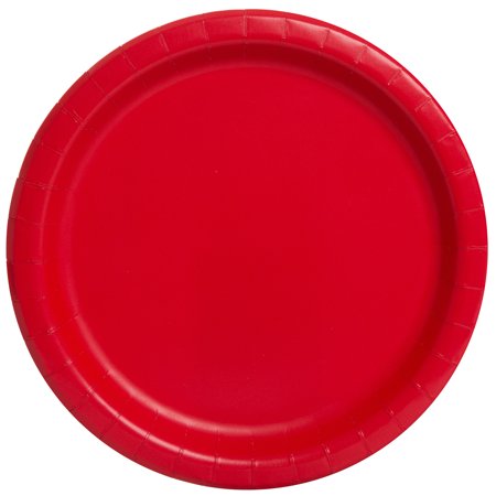 - Red Paper Dinner Plates, 9in, 20ct