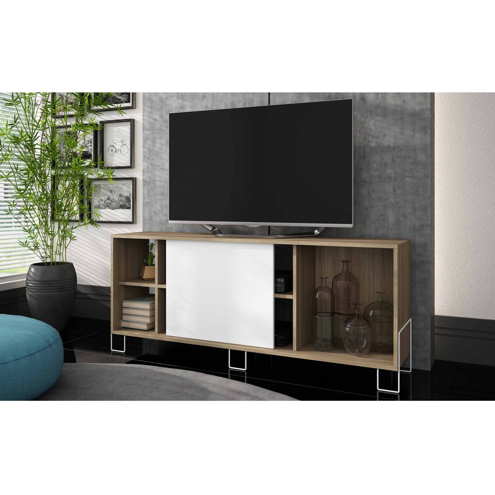 Mendocino Spruce Eye-catching TV Stand 1.0 for TVs up to 70'', Multiple Colors