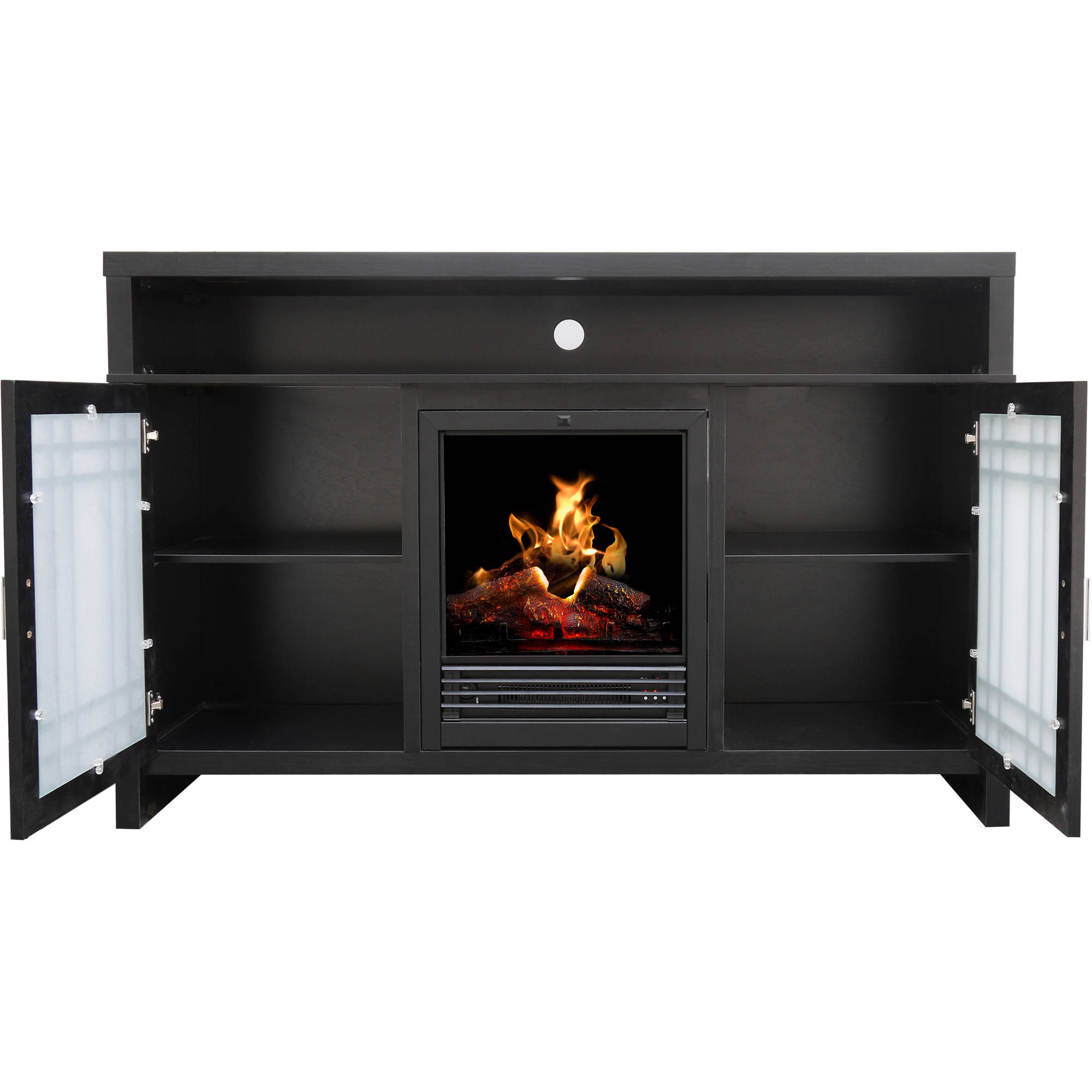 Décor Flame Chateau 54'' Media Fireplace, for TVs up to 60'', Cappuccino