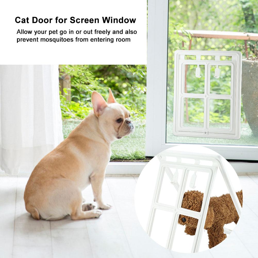 New Magnetic Lock Pet Flap Door For Dog Cat Patio Screen 15 7 X