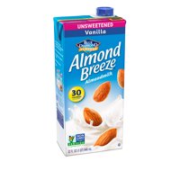 (4 Pack) Almond Breeze Almondmilk, Unsweetened Vanilla 32 oz