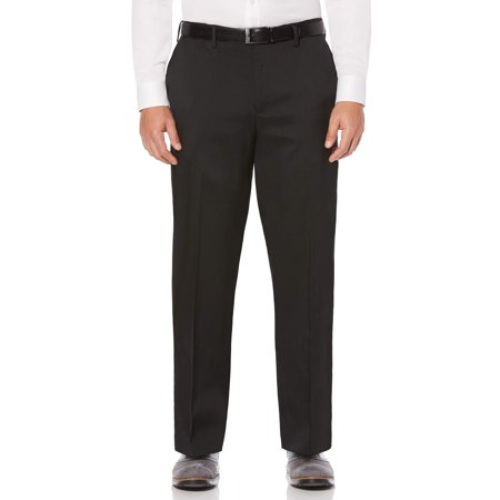 Flat Front Stretch Crosshatch Dress Pant