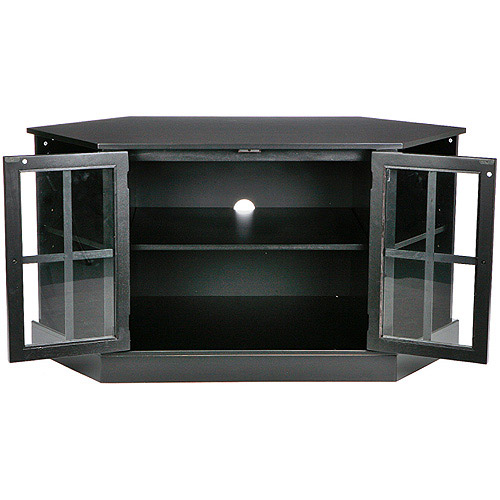 Davenport Black Corner Media Stand, for TVs up to 42''