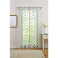 Better Homes and Gardens Sheer Juniper Trellis Curtain Panel, 50x84