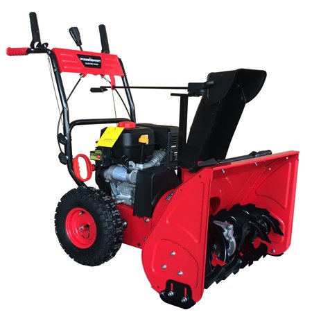 PowerSmart DB7279 24inch Two Stage Gas Snow Blower with Electric Start