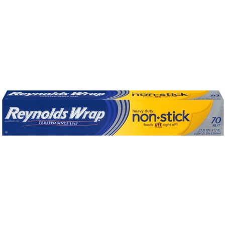 - Reynolds Wrap Non-Stick Heavy Duty Aluminum Foil, 70 Square Feet