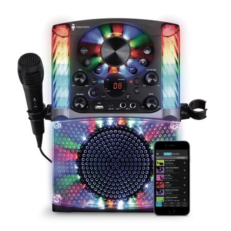 Singing Machine SML625BTBK Bluetooth CD+G Karaoke (Best Karaoke System For Home Use)