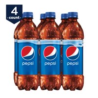 (4 Pack) Pepsi Soda, 16.9 fl oz Bottles, 6 Count