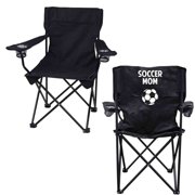 Bag Chairs Soccer Mom Black Folding Camping Chair With Carry Bag