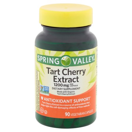 Spring Valley Tart Cherry Extract Vegetarian Capsules, 1200 mg, 90 (Best White Kidney Bean Extract)