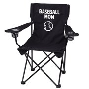 Bag Chairs Baseball Mom Black Folding Camping Chair With Carry Bag