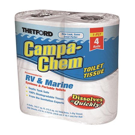 Campa Chem Toilet Tissue, 4-Pack