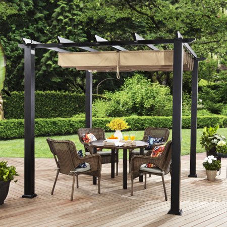 BHG Meritmoor Aluminum/Steel Pergola With Single-Finish - Walmart.com BHG Meritmoor Aluminum/Steel Pergola with Single-Finish - BHG Meritmoor Aluminum/Steel Pergola With Single-Finish - Walmart.com