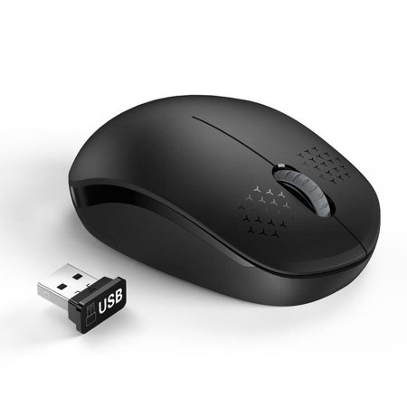 Wireless Mouse with Nano USB Receiver - Seenda Noiseless 2.4G Wireless Mouse Portable Optical Mice for Notebook, PC, Laptop, Computer, Macbook - (Best Portable Mouse For Laptop)